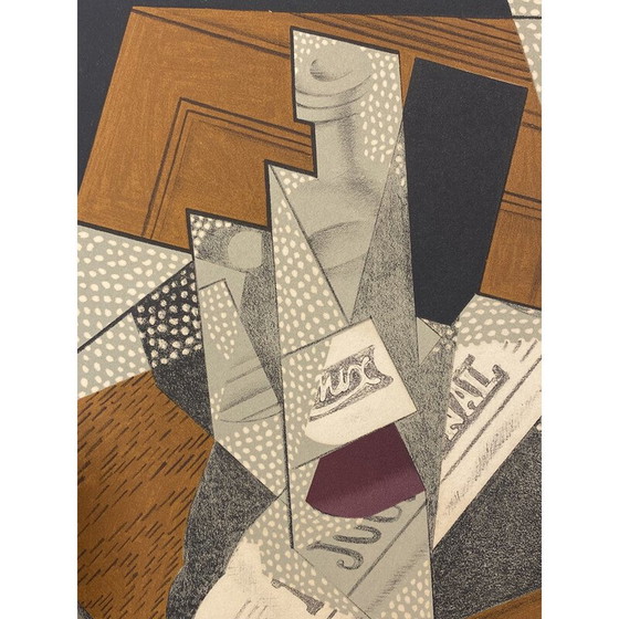 Image 1 of Vintage litho "De fles" door Juan Gris, jaren 1925