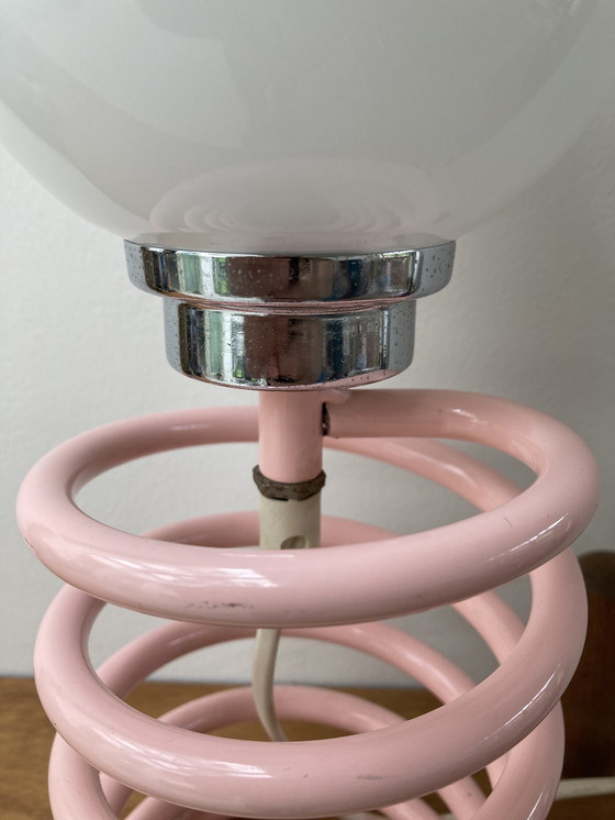 Image 1 of Ingo Maurer veerlamp roze