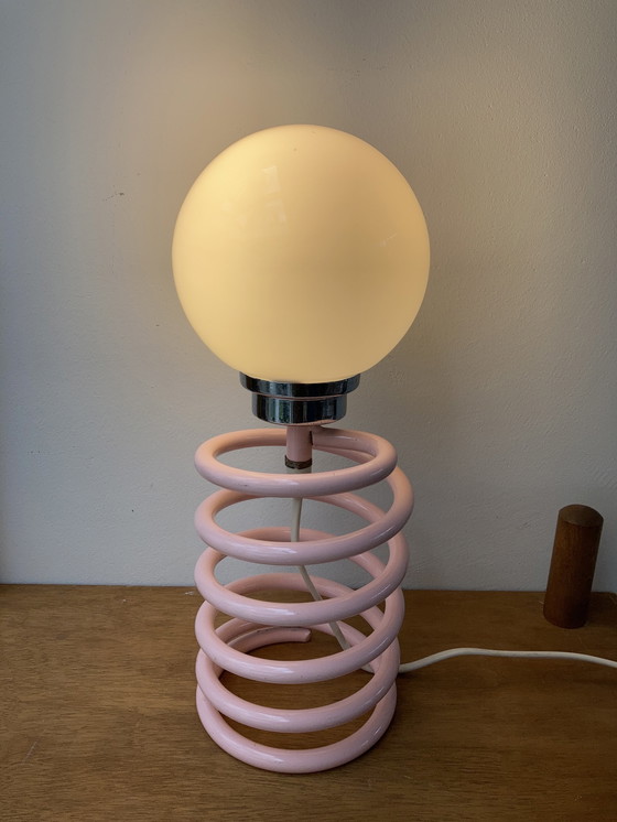 Image 1 of Ingo Maurer veerlamp roze