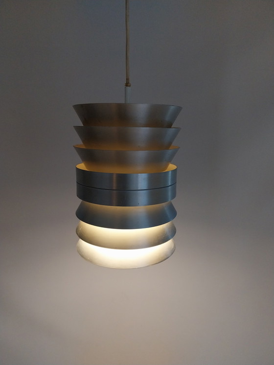 Image 1 of 1 X Doria Leuchten 1960'S Schalenlamp Aluminium 