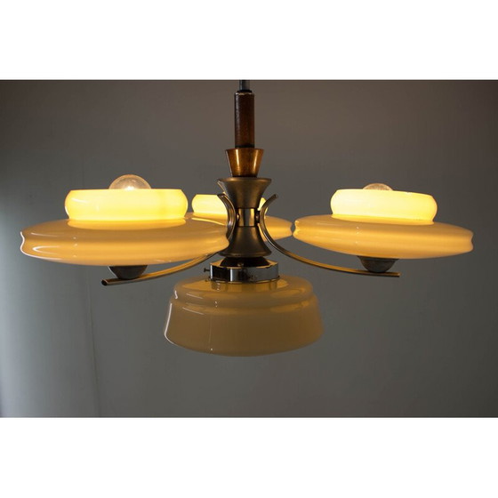 Image 1 of Vintage Art Deco kroonluchter, 1930