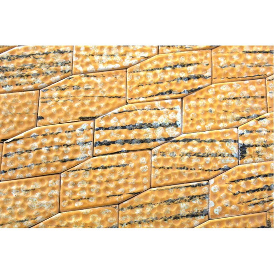 Image 1 of Vintage keramiek en ijzeren salontafel, Italië 1950