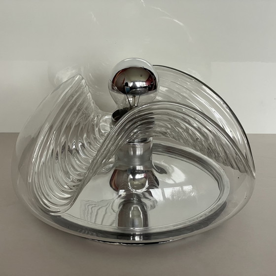 Image 1 of Vintage Peill & Putzler Futura/ Wave Plafondlamp - Ø 33Cm