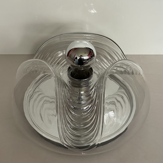 Image 1 of Vintage Peill & Putzler Futura/ Wave Plafondlamp - Ø 33Cm