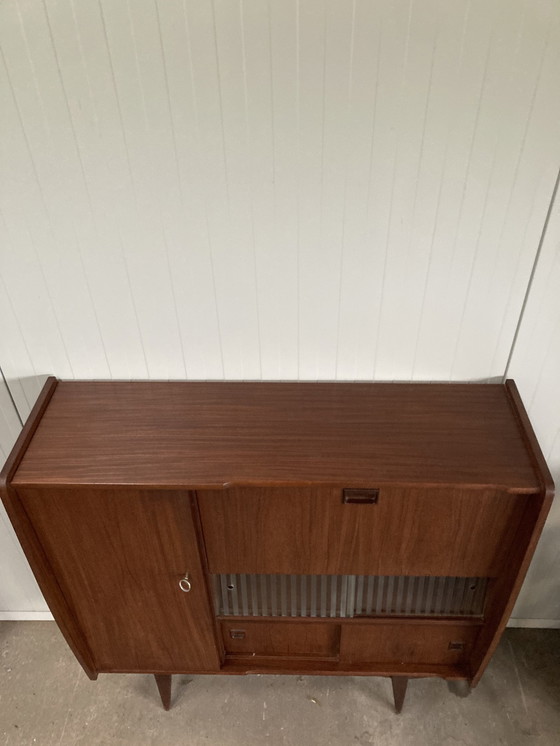 Image 1 of Vintage Mid Century Teak Wandkast