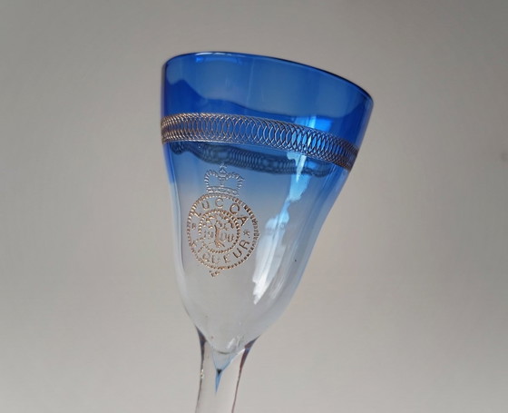 Image 1 of Koloman Moser Lucca Liqeur Art Nouveau/ Art Nouveau Glas Meyr'S Neffe Wenen 1900