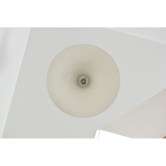 Image 1 of Bruin gelakte metalen hanglamp, Duitsland 1980