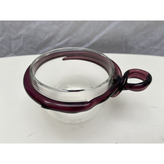 Image 1 of Vintage vaas en bekerset van Serge Mansau voor Murano, 1992