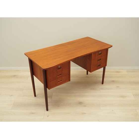 Image 1 of Teakhouten bureau, Deens ontwerp, jaren 1970, productie: Denemarken