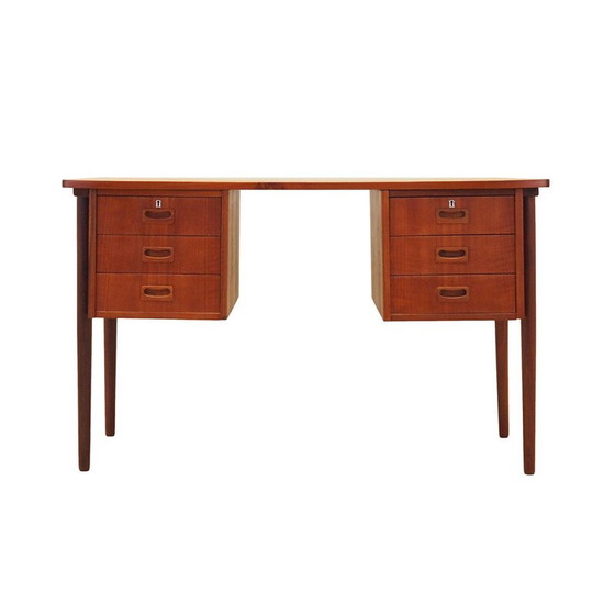 Image 1 of Teakhouten bureau, Deens ontwerp, jaren 1970, productie: Denemarken