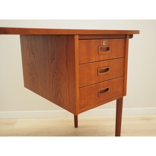 Teakhouten bureau, Deens ontwerp, jaren 1970, productie: Denemarken