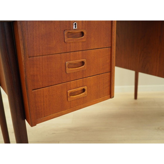 Image 1 of Teakhouten bureau, Deens ontwerp, jaren 1970, productie: Denemarken