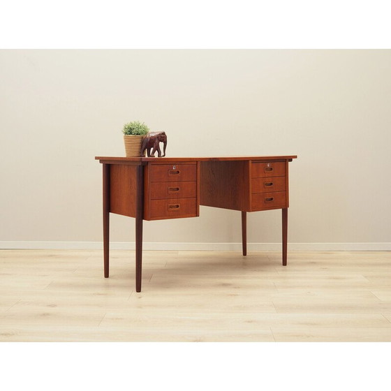 Image 1 of Teakhouten bureau, Deens ontwerp, jaren 1970, productie: Denemarken