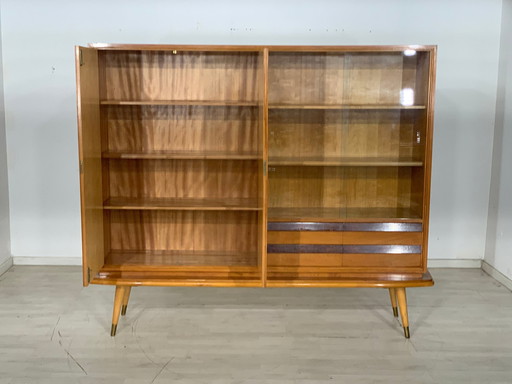 Mid Century hoge kast woonkamer vintage