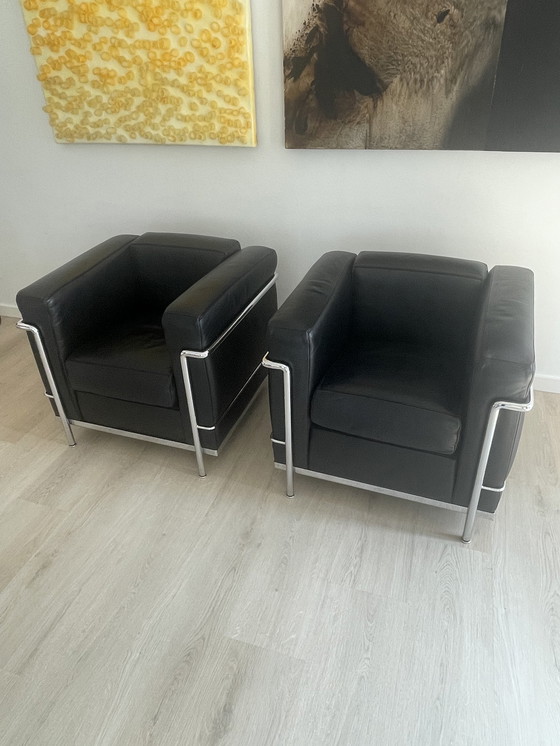 Image 1 of 2x Cassina LC2 Le Corbusier