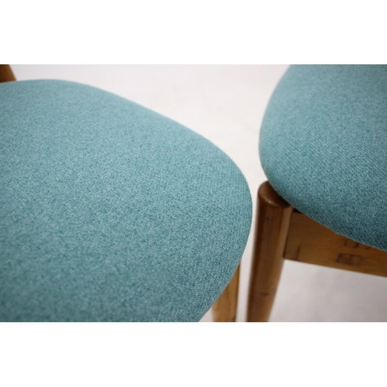 Image 1 of Set van 4 vintage eetkamerstoelen van Alan Fuchs voor Uluv, Tsjecho-Slowakije 1960