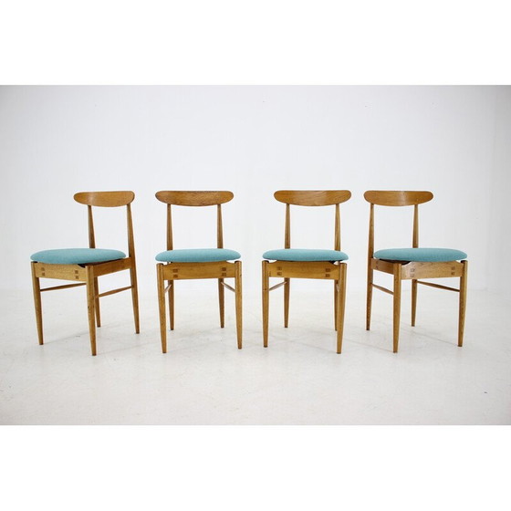 Image 1 of Set van 4 vintage eetkamerstoelen van Alan Fuchs voor Uluv, Tsjecho-Slowakije 1960