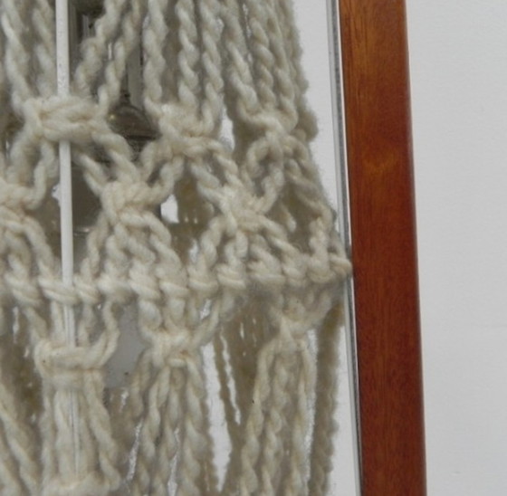 Image 1 of Staande vintage macramé lamp