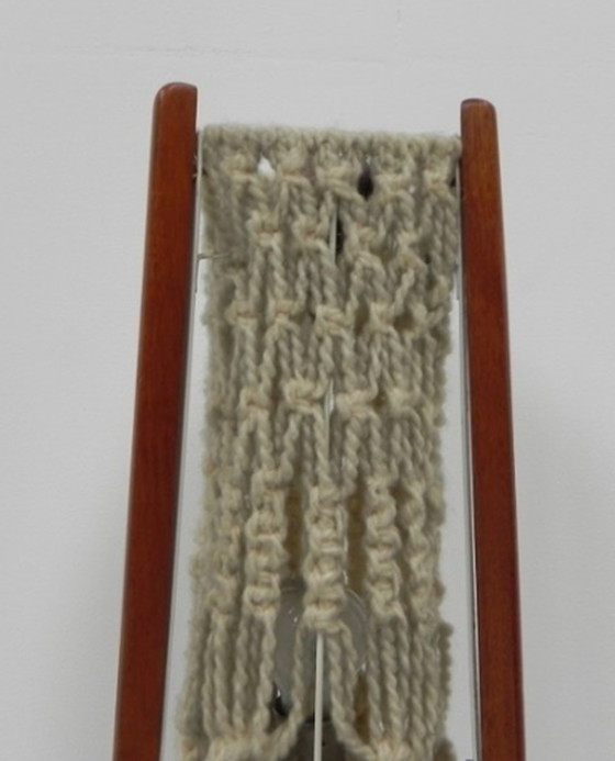 Image 1 of Staande vintage macramé lamp