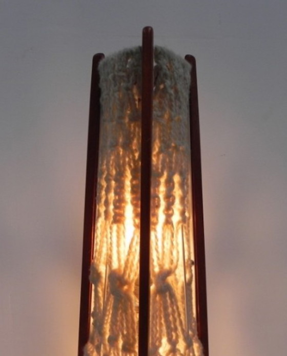 Image 1 of Staande vintage macramé lamp