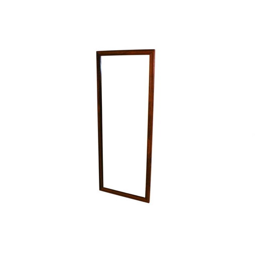 Vintage rozenhouten spiegel, Zweden 1960