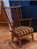 Set Van 2 Vintage Scandinavisch Design Spijlenstoel Armstoelen, Fauteuils 