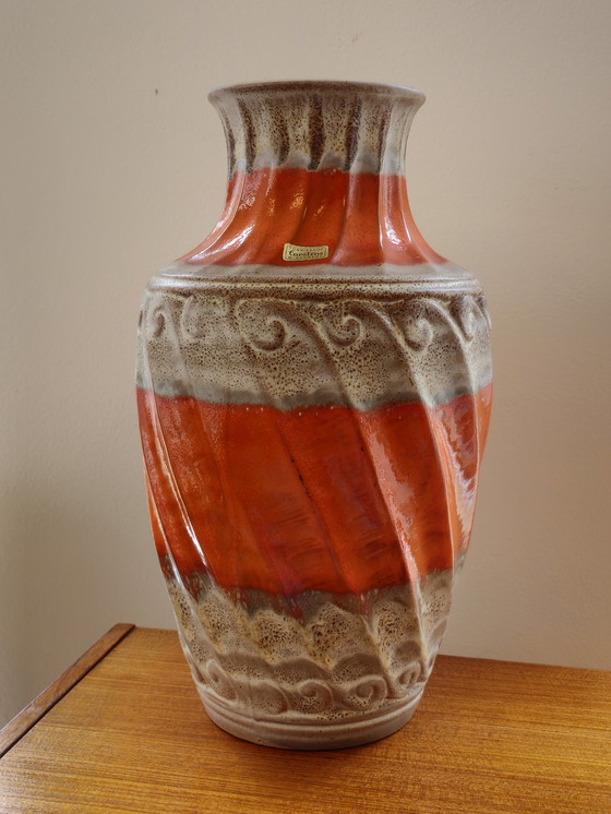 Image 1 of Vintage Carstens Tönnieshof West Germany Vaas Oranje