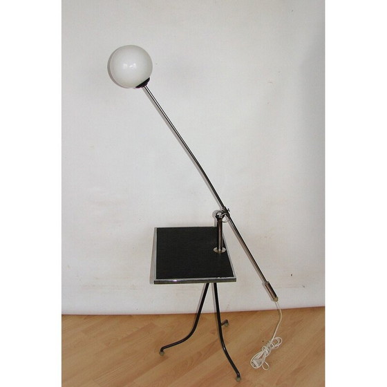 Image 1 of Vintage vloerlamp met tafel, jaren 1960