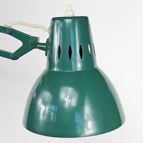 Image 1 of Vintage Zeegroene Architectenlamp Bureaulamp