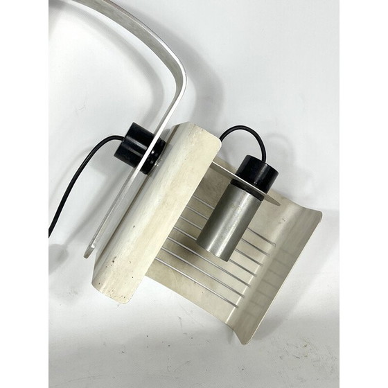 Image 1 of Vintage Italiaanse aluminium en lak bureaulamp, jaren 1960