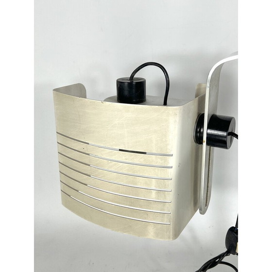 Image 1 of Vintage Italiaanse aluminium en lak bureaulamp, jaren 1960