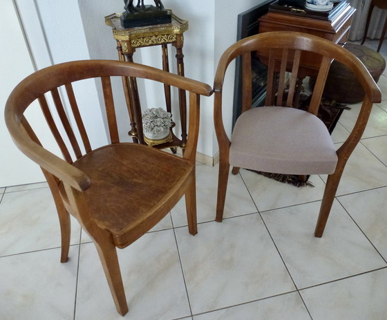 Image 1 of 2x Thonet Stoel rondgebogen