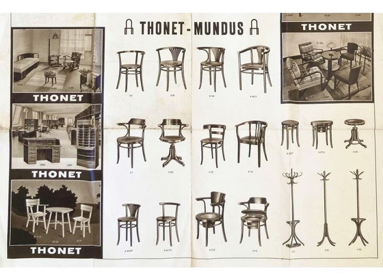 Image 1 of 2x Thonet Stoel rondgebogen