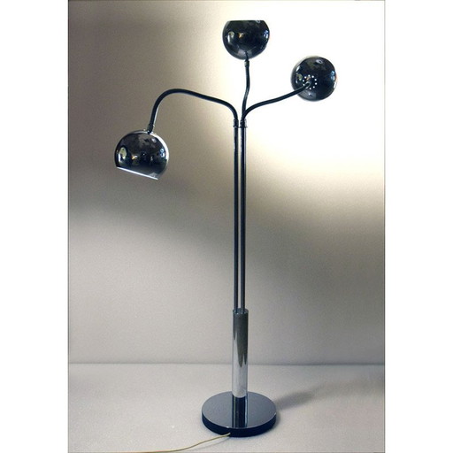 Vintage vloerlamp met 3 lampen van Goffredo Reggiani, 1970