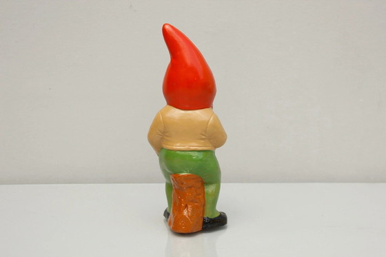 Image 1 of Tuinkabouter van keramiek met pijp, 1950, Clemens Spang