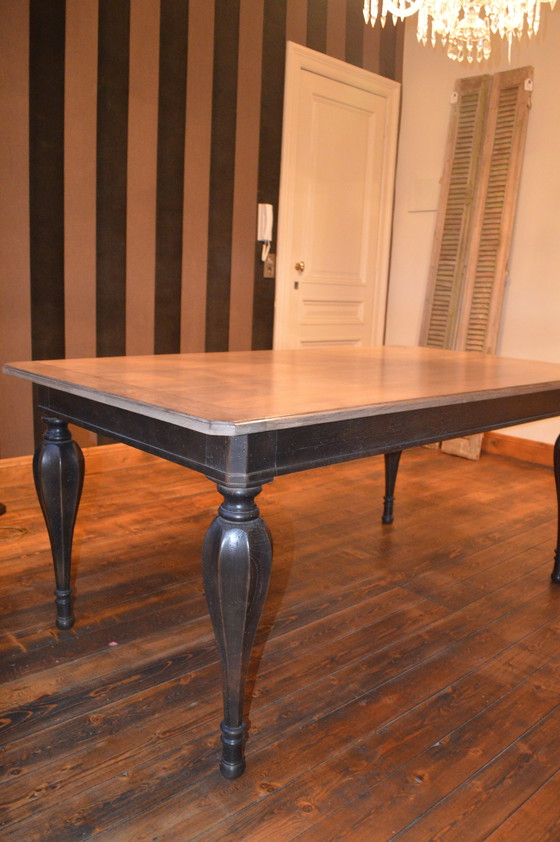 Image 1 of Dining Table Oak, Natural, Black Patine