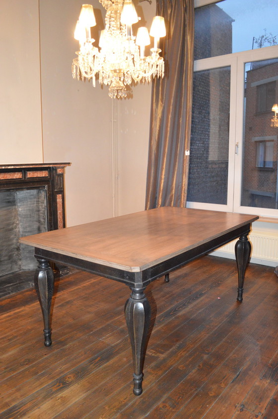 Image 1 of Dining Table Oak, Natural, Black Patine