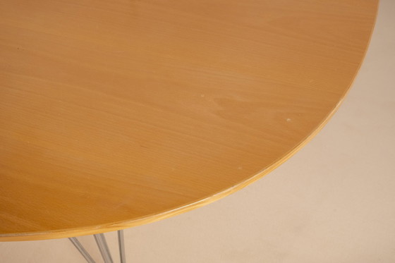 Image 1 of 1X Piet Hein & Bruno Mathsson Superellipse Eettafel, 1979, Fritz Hansen