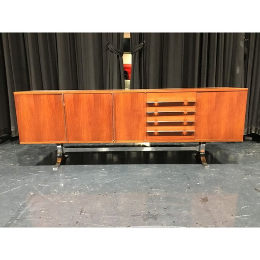 Vintage palissander dressoir model "Sylvie" van René Jean Caillette voor Georges Charron