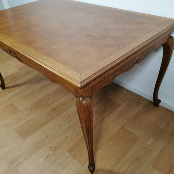 Image 1 of Vintage Queen Ann Eettafel Eetkamertafel Uitschuifbaar