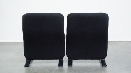 Image 1 of 2 X Zwarte Vintage Design Fauteuils