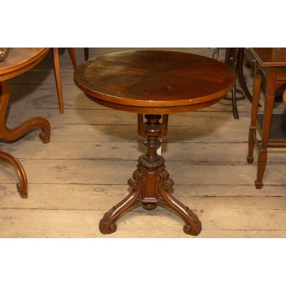 Image 1 of Mid century Secessionistisch eikenhouten bijzettafeltje, Oostenrijk-Hongarije 1915