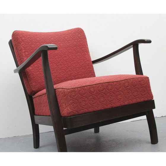 Image 1 of Vintage fauteuil in lichtrood