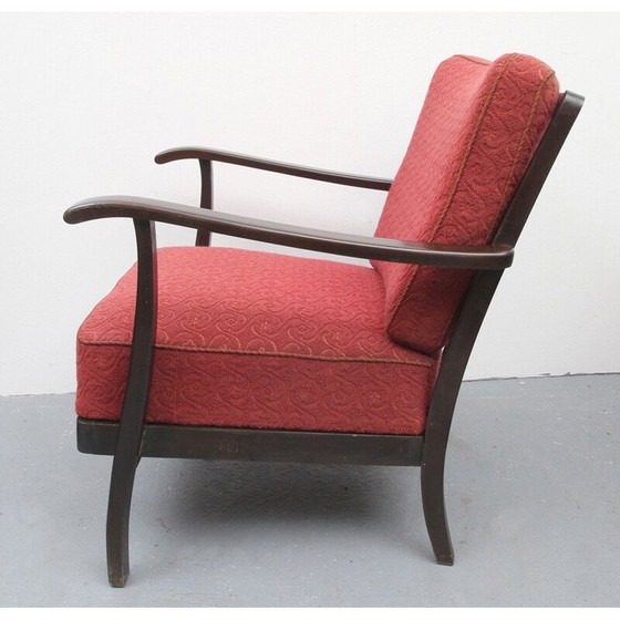 Image 1 of Vintage fauteuil in lichtrood