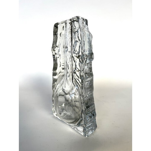 Vintage glazen vaas van Georgshütte, jaren 1950