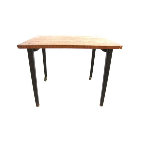 Image 1 of Vintage bijzettafel van teak en beuken, Zweden 1950