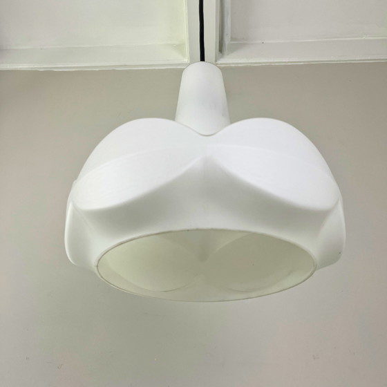 Image 1 of Peill & Putzler hanglamp van Opaline glas - zeldzaam model