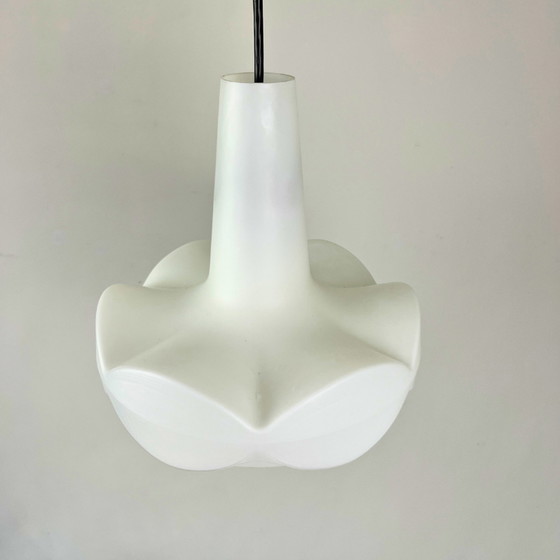 Image 1 of Peill & Putzler hanglamp van Opaline glas - zeldzaam model