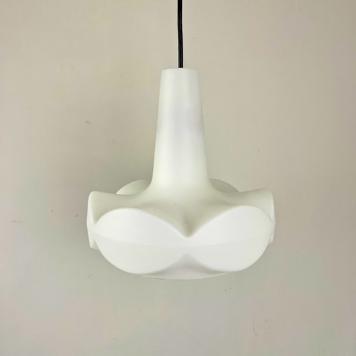 Peill & Putzler hanglamp van Opaline glas - zeldzaam model