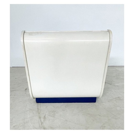 Image 1 of Paar vintage rode en blauwe fauteuils, Italië 1960